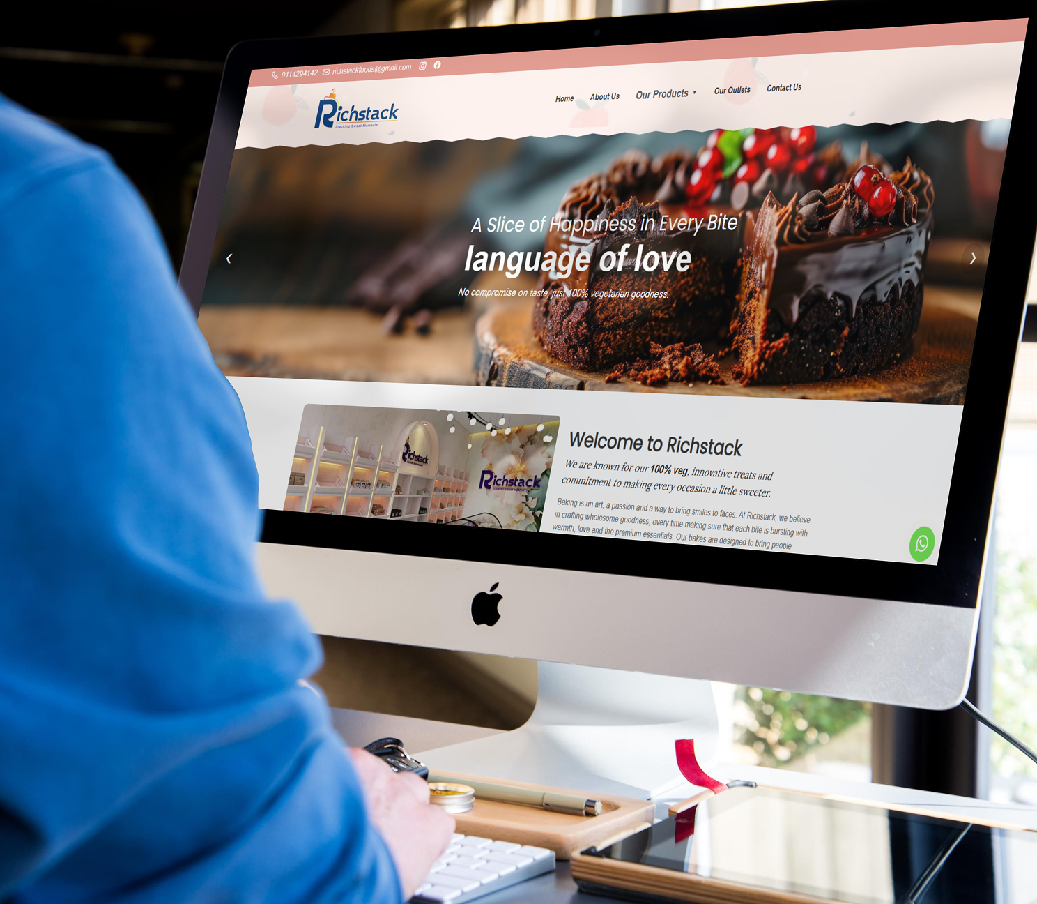 Richstack website design project by Snowfinch Consulting